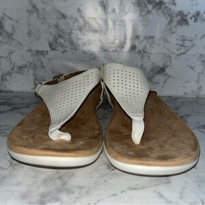 Logix Willow orthopedic Womens Size 7.5 M Slingback sandals Strap Slip On White